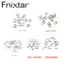 Fnixtar 0,8*56 мм 1*567 мм 1,2*7 мм Радужный цвет нержавеющая сталь открытое соединительное кольцо DIY Поиск открытого разрезное кольцо 100 шт.лот