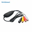 Kebidumei USB 2,0 записывающая карта Аудио Видео захватывающая Конвертация аналогового видео от VHS 8 мм dvd-плеер Поддержка Win7810 EZCAP172