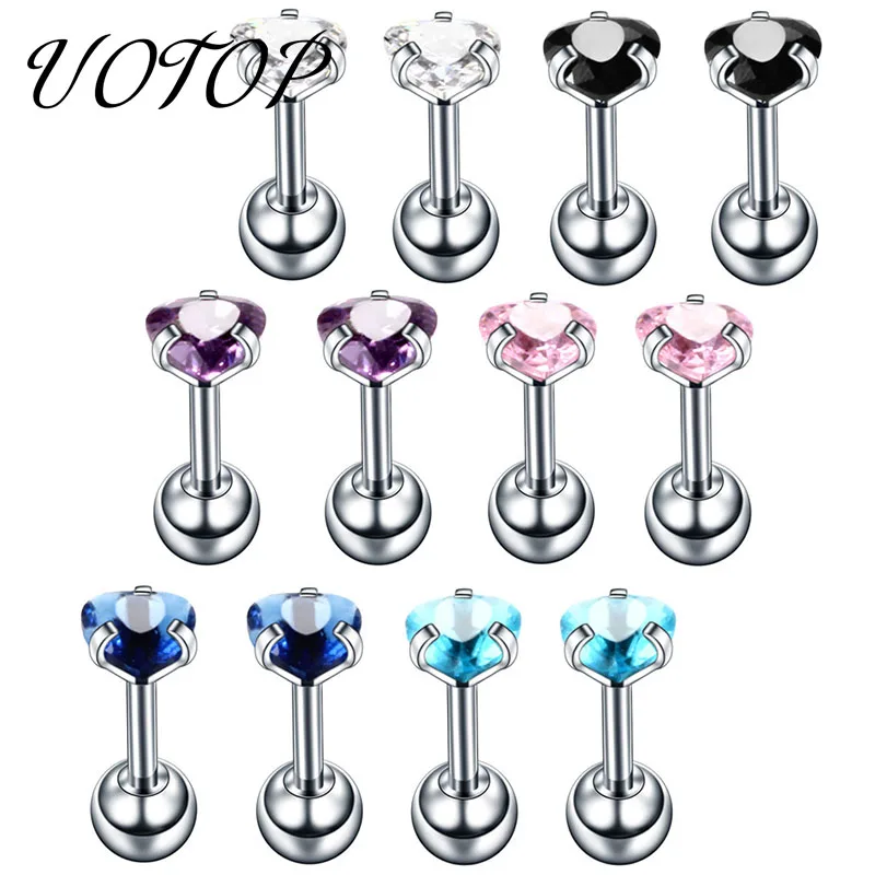 Серьги UOTOP Для Пирсинга Ушей женские ювелирные изделия из нержавеющей стали с