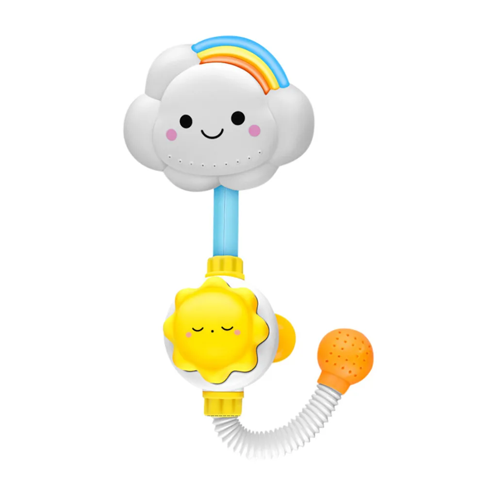 

Bath Toy Cloud Baby Bathtub Cute Showers Bathing Spouts Suckers Folding Spray Faucet Classic Christmas Gifts For Children