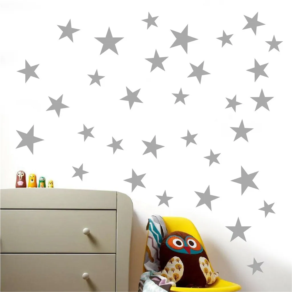 

Stickers Children Home Decorative Wall Decals Art Kids Wall Sticker Little Stars Wall Sticker For Kids Room Baby Nursery Bedroom