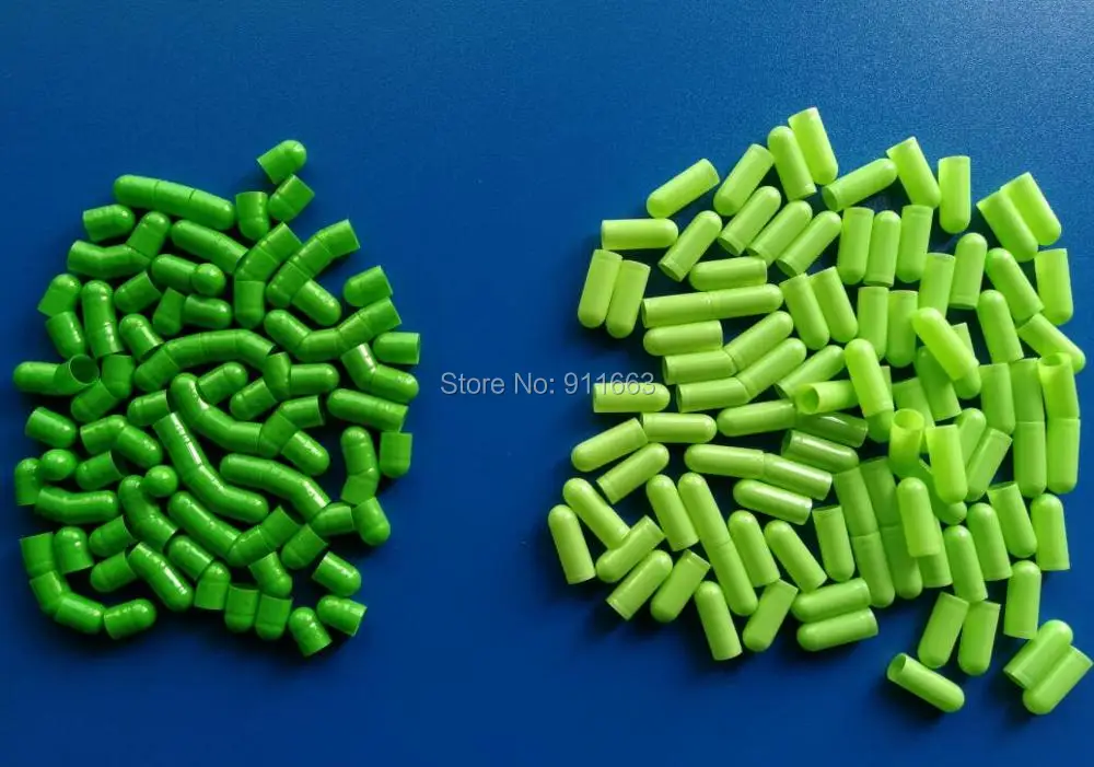 

0# 200pcs !Green-Light Green,Light Green Colored HPMC Vegetarian empty capsule,Vegetable capsules (Joined or seperated capsules)