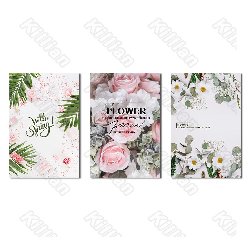 

Flower Style Hello Spring Frameless Residential Bedroom Decoration Living Room Rose Canvas Painting Hd Print Frescoes