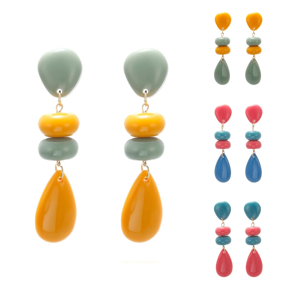 Женские массивные длинные висячие модные серьги Match Right для женщин корейские