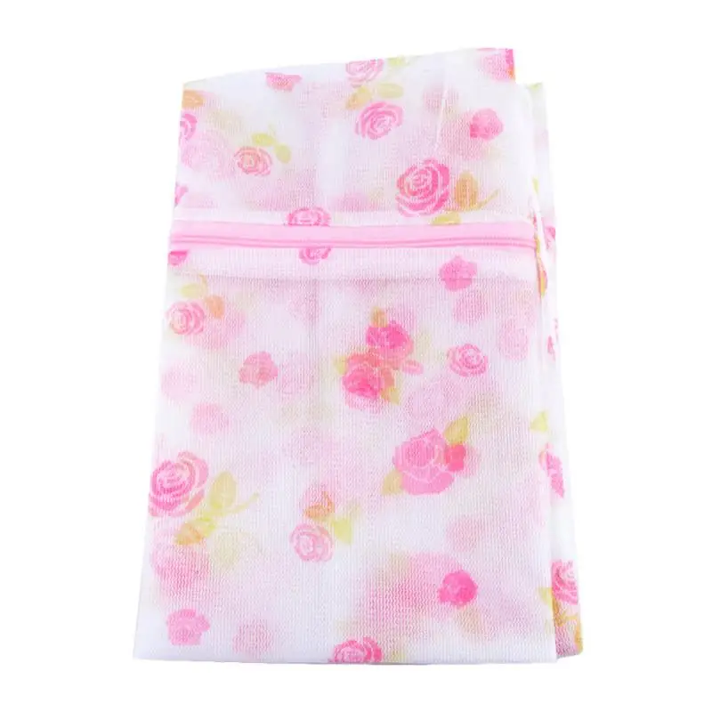 

1PC Printing Polyester Mesh Laundry Bag Home Use Washing Machine Bags Fine Net Bra Underwear Washing Bag Laundry
