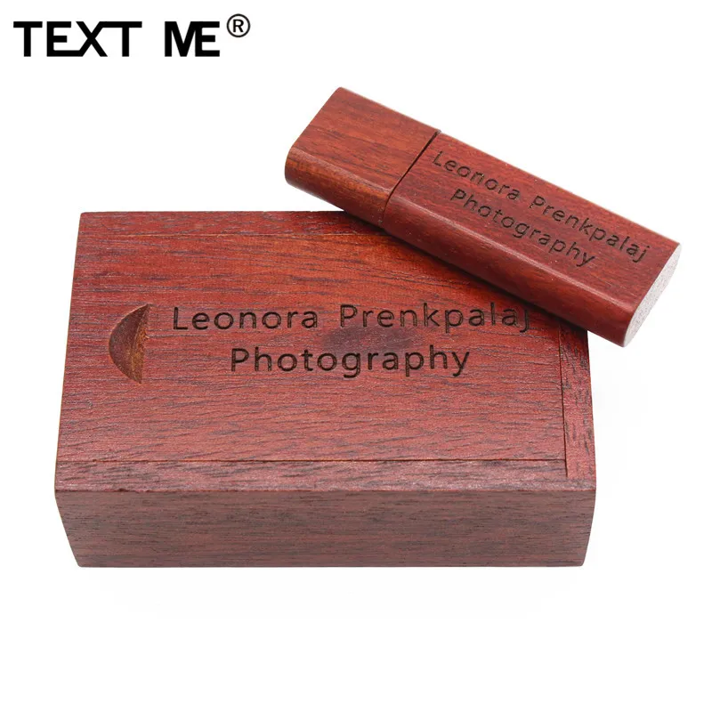 Флэш накопитель TEXT ME (заказ 5 шт. с бесплатным логотипом) кленовый деревянный 64 Гб