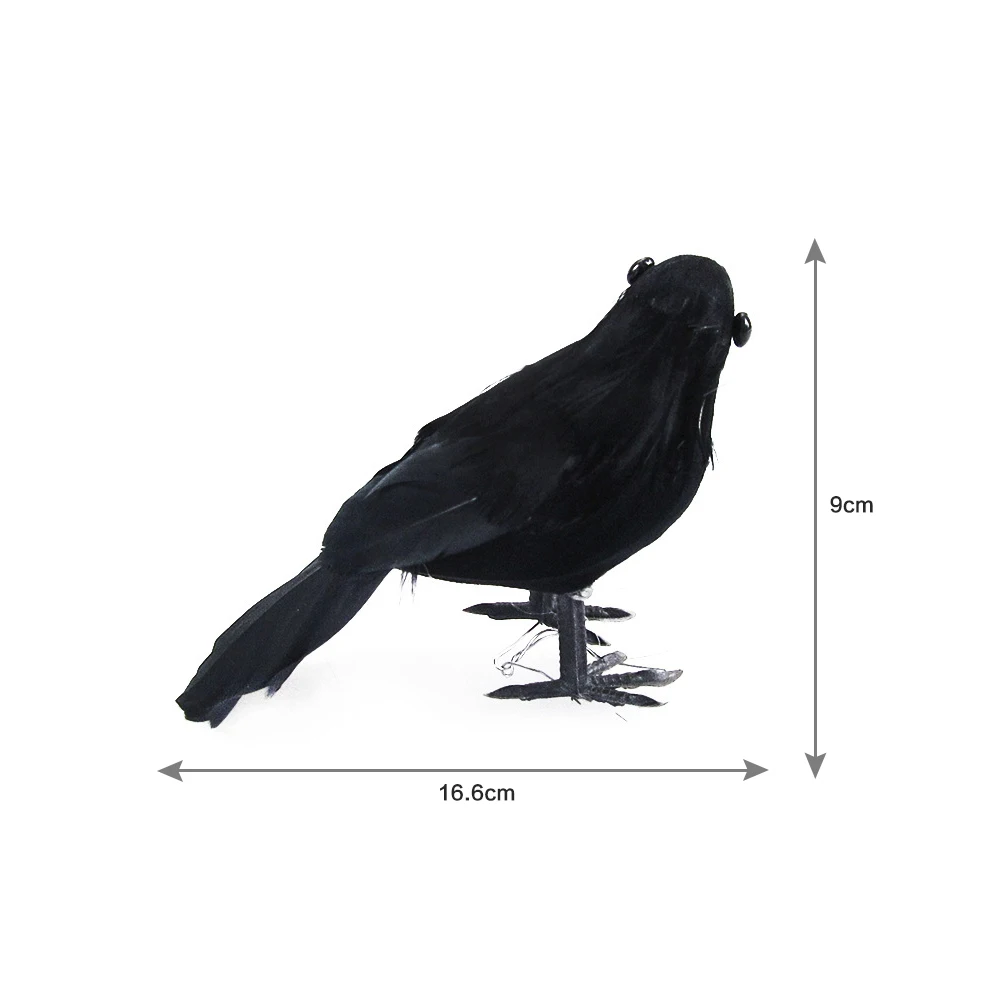 1 шт. Хэллоуин черного ворона украшения воронами Опора маскарадные костюмы