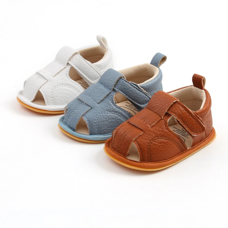 

Summer Baby Breathable Soft-soled Toddler Shoess Toddler Kids Nursery School First Walkers PU Shoes