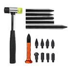 Набор инструментов для ремонта вмятин без покраски, комплект инструментов для удаления вмятин на кузове автомобиля, с 9 насадками