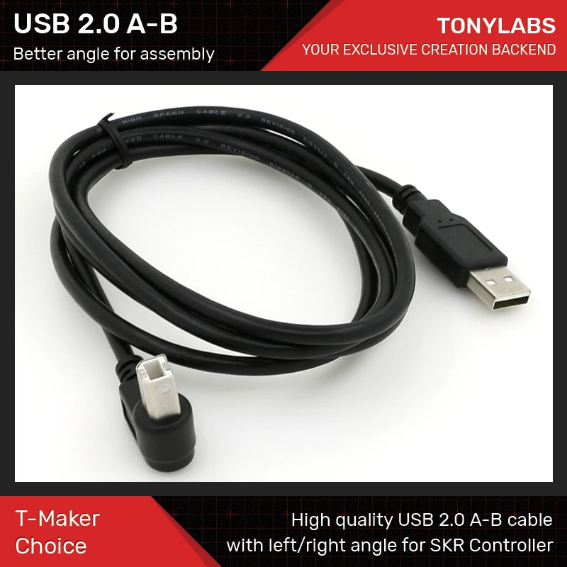 

USB 2,0 A-B кабель с 90 левым и правым углом для платы SKR 1,3 и SKR 1,4