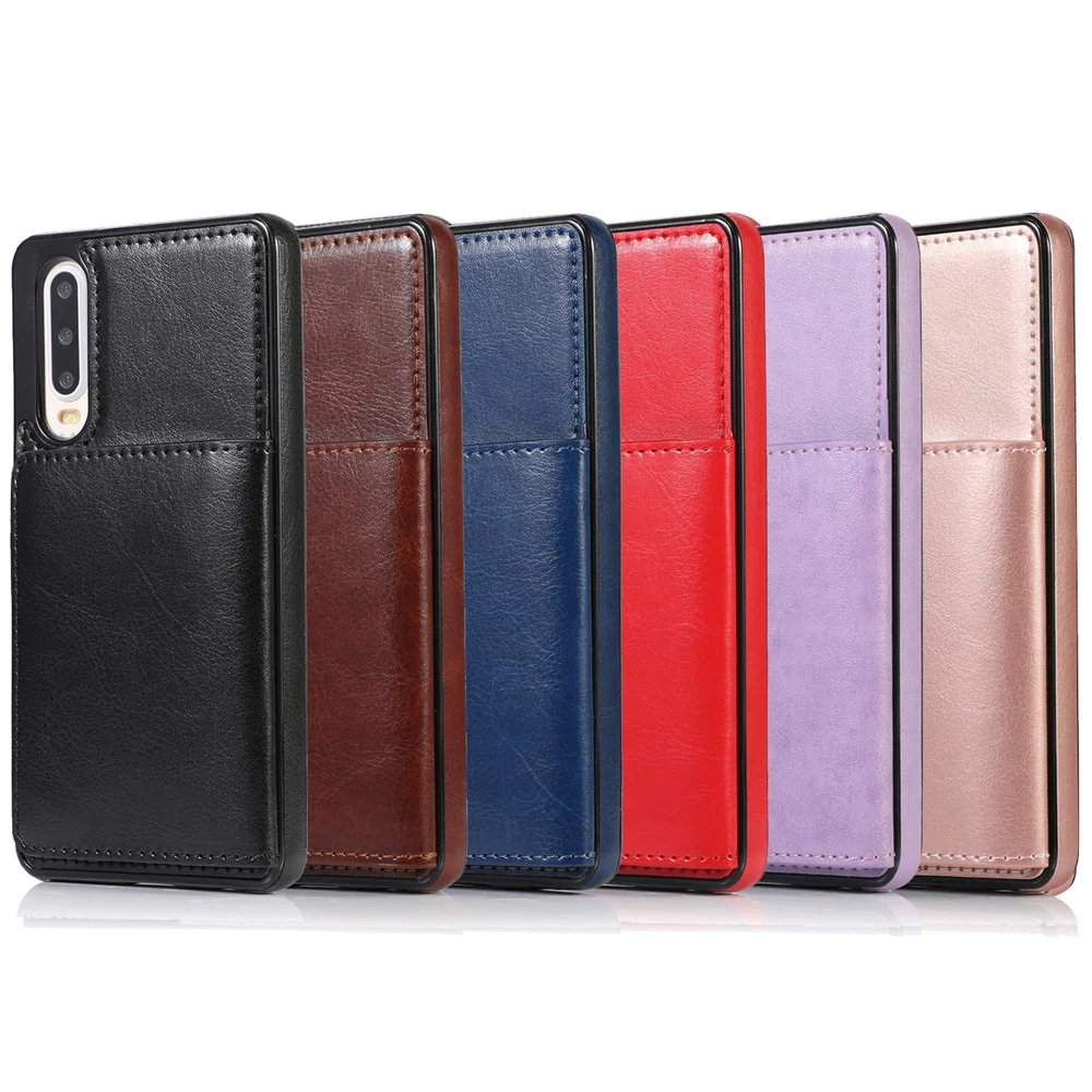 slim leather p30 phone bag case for huawei p20 mate 30 20 lite pro luxury wallet card slot magnetic stand shockproof cover coque free global shipping