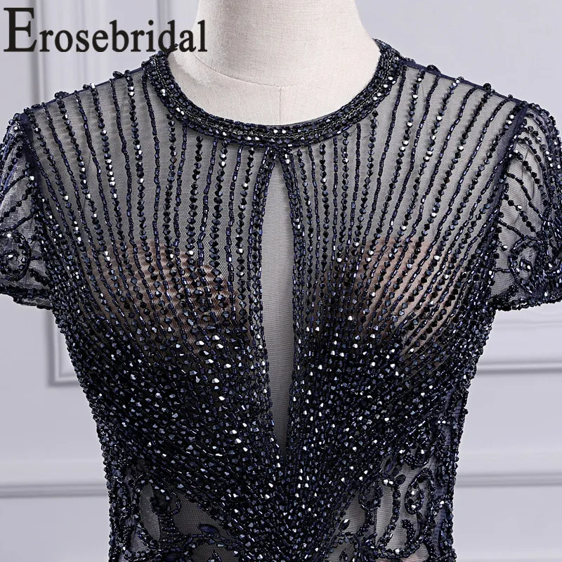 Erosebridal, короткий рукав, Русалка, вечернее платье с бюстгальтером, элегантное, на молнии, сзади, длинное, официальное, женское, вечернее платье, платье для вечеринки