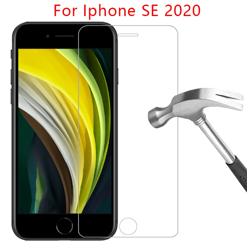 

protective glass for iphone se 2020 screen protector tempered glas on i phone se2020 s e es 2 safety front film 4.7 aphone iphon