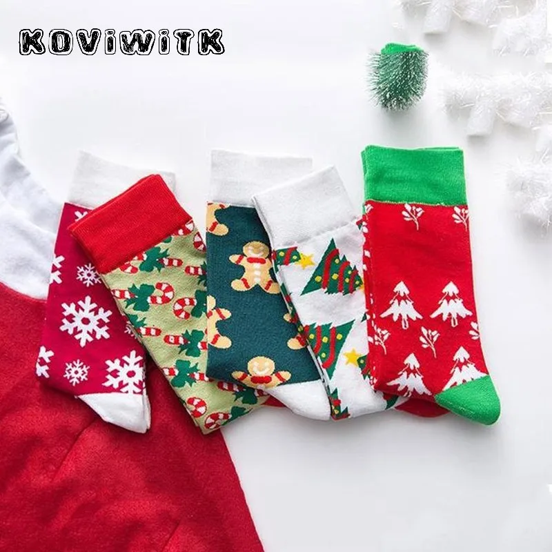 Зимние женские короткие носки белые модные Носки с рисунком снежинок