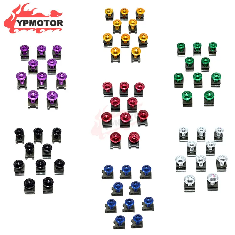 M6 мотоцикл обтекатель болт крепежа для YAMAHA YZF R1 R6 XJ6 TMAX 500 530 R25 R3 YZF600 XMAX400 FZ1 FZ6 MT07