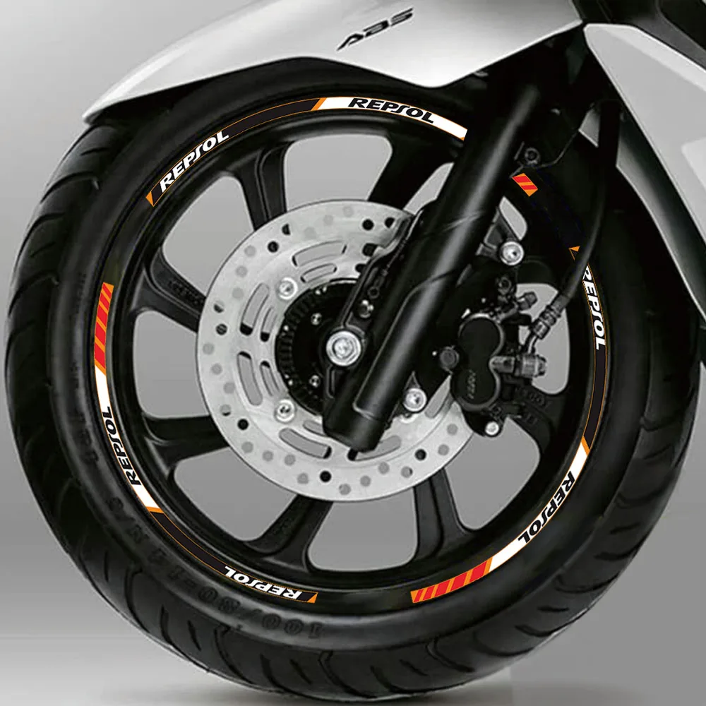 12 шт. светоотражающие наклейки на обод мотоцикла HONDA REPSOL repsol | Автомобили и