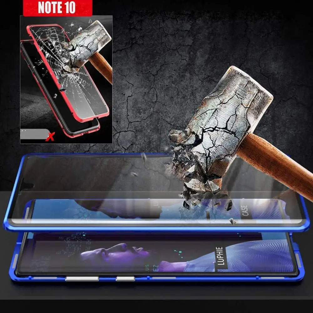 Магнитный чехол для Samsung Galaxy A50 A70 S21 A30 A32 A52 A31 M31 A11 A50s A72 M30 M11 A71 A51 A81 металлический из