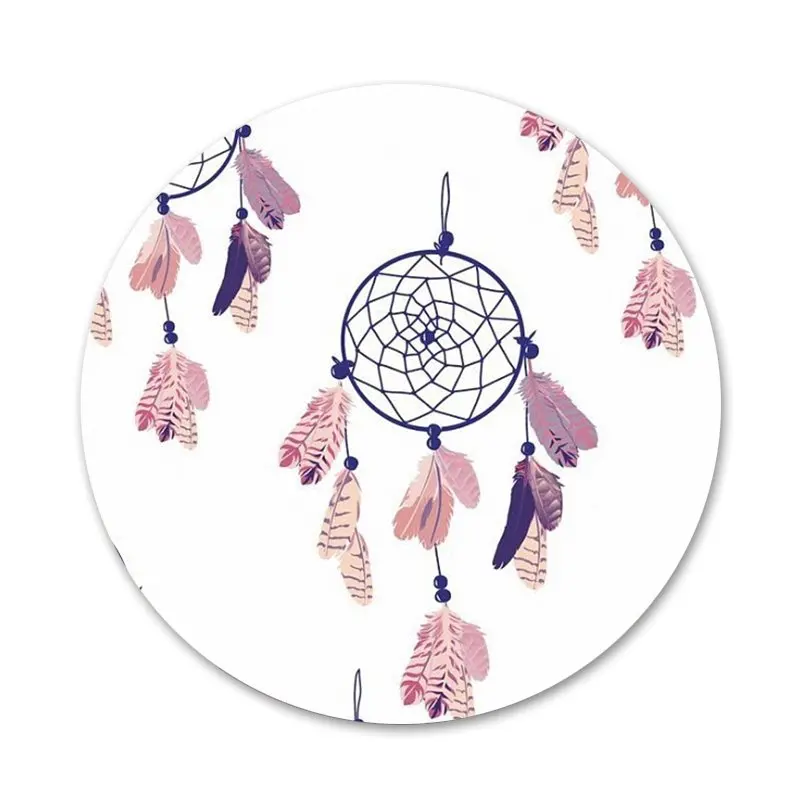 

Feather dream catcher Pattern Icons Pins Badge Decoration Brooches Metal Badges For Backpack Decoration