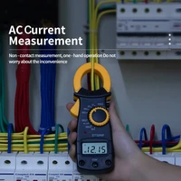 digital clamp meter multimeter handheld ac voltage current voltmeter diode resistance non contact fire wire identification