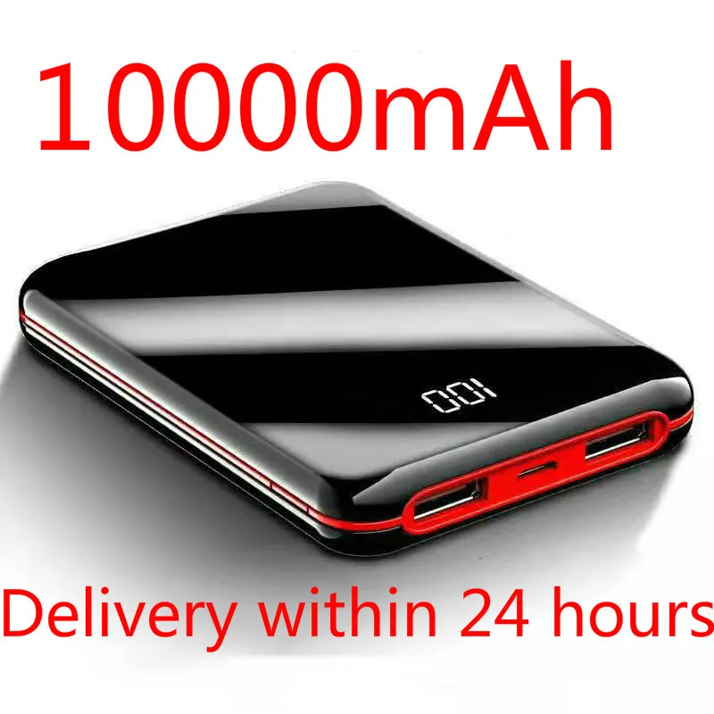 SOODOO 10000 мАч Внешний аккумулятор внешний аккумулятор 2 USB LED Power Bank портативное зарядное устройство для мобильного телефона для Xiaomi MI Iphone 8 X