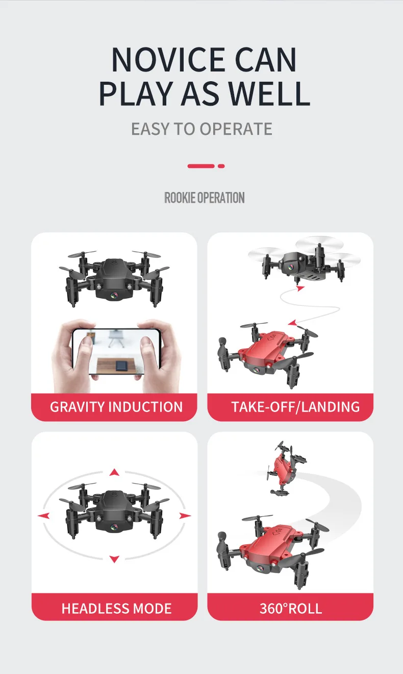 Дешевый складной мини-Дрон 4K HD широкоугольная камера антенна Wi-Fi fpv Квадрокоптер высота удерживает длительный срок службы батареи RC вертолет игрушки