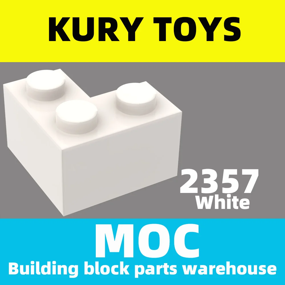 Kury Toys DIY MOC для 2357 100 шт. детали строительных блоков кирпича 2x2 уголок игрушечного