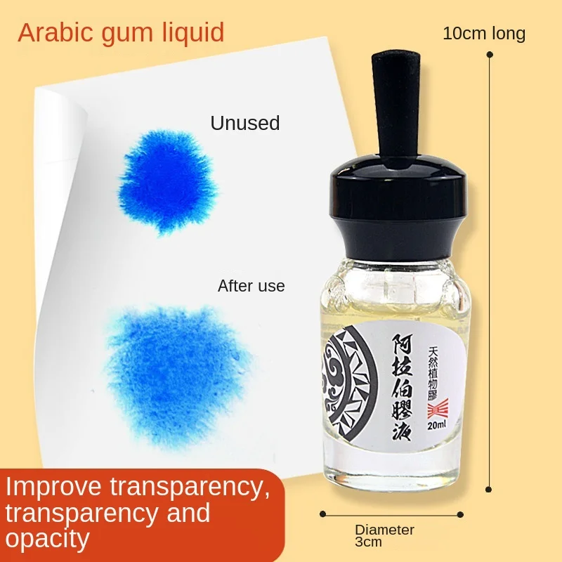 Najtaniej Super Vision Akwarela Media Ox Gall/guma Arabska/powolne Suszenie 20ml Szklana Buteleczka Z Zakraplaczem Akcesoria Do Malowania Acuarela