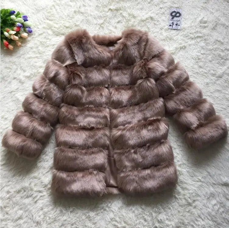CP12 Khaki CP искусственный мех Заводская шуба из искусственного лисьего меха женская зимняя теплая шуба с длинным рукавом из искусственного меха пальто Женская куртка из искусственного меха CP12 - Цвет: CP12 Khaki