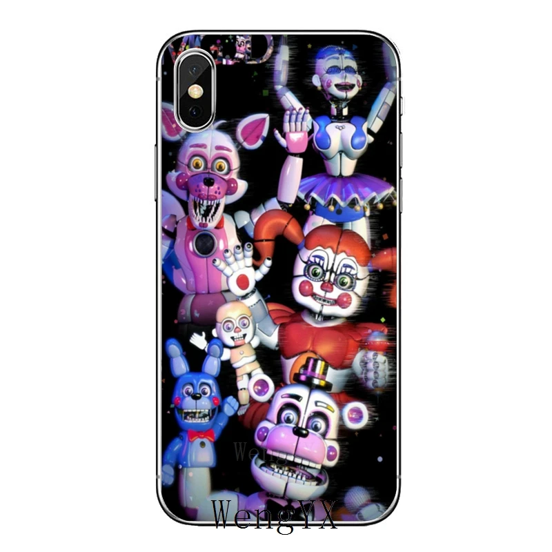 SFM с рисунком персонажей из игры пять ночей в Фредди аниматроники аниме чехол для