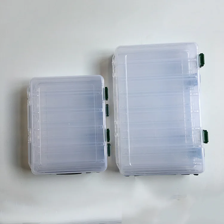 

Professional fishing lure tackle box Compartments Double Sided Fishing Lure Bait Hooks Tackle