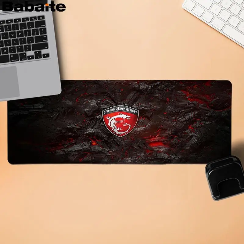 Babaite Нескользящие PC MSI Подгонянные коврики для мыши Компьютерные Аниме Коврик и