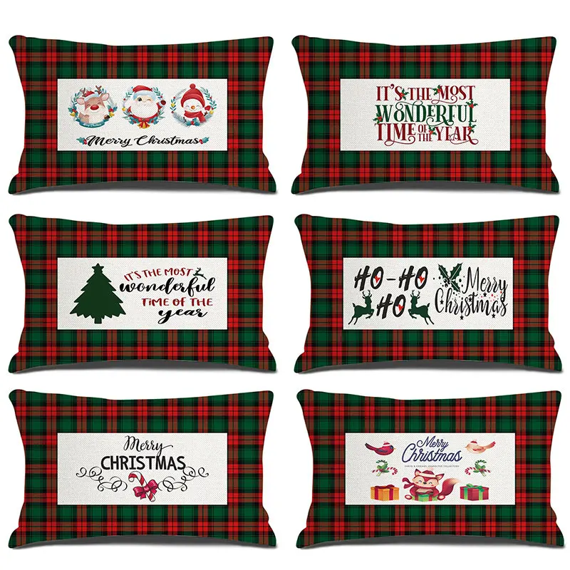 

Льняная Рождественская наволочка в виде снежинки, 30 х50 дюймов