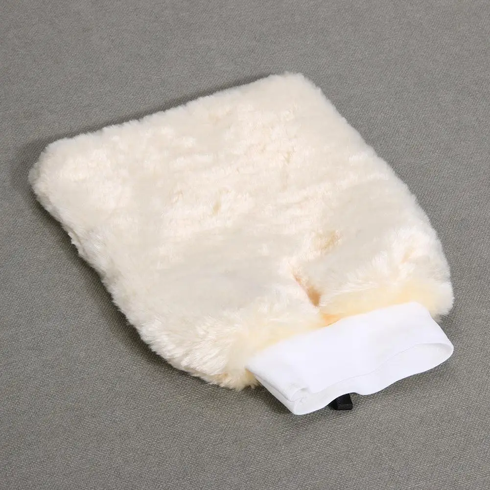 Двусторонняя перчатка для мытья автомобиля из искусственной шерсти утолщенная