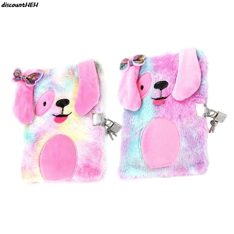 Милый складной блокнот с вышивкой красочные плюшевые блокноты в виде животных