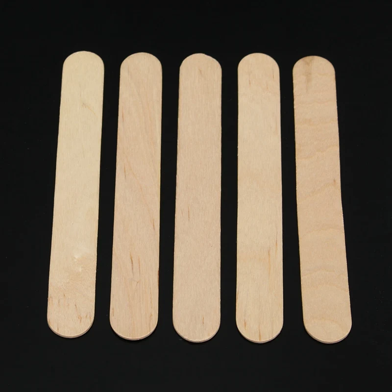 100 шт. 6-дюймовый деревянный воск для депиляции шпатель отдавливания языка