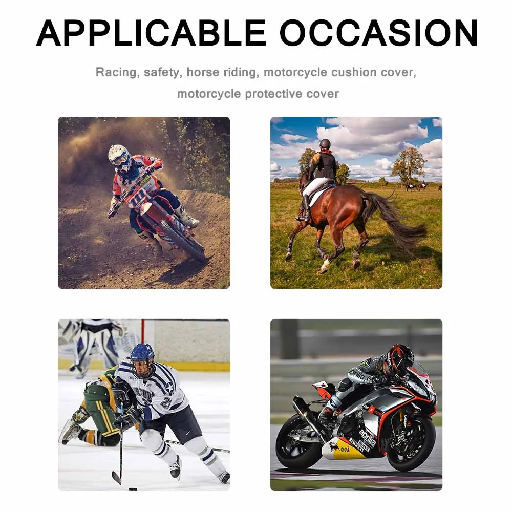 

5Pcs Motorcycle Pad Set Black Soft Durable Professional Detachable Motorcycle Protective Kit Racing Guard Motorcycle Accessories