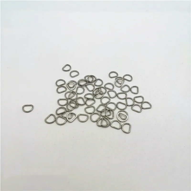 

50pcs 7mm Metal Tiny Belt D Ring Buckles Sewing DIY Patchwork Doll Clothes Adjustable Buttons Accessories 4 Colors