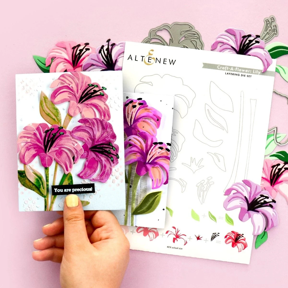 

Metal Cutting Dies lily layering die set Crafts Stencil For DIY Scrapbooking Paper/photo Cards Embossing Die