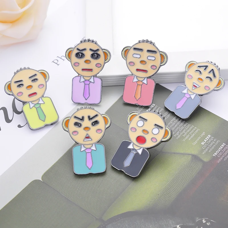 Брошь мультяшная эмалированная булавка для женщин и мужчин заколка рюкзака