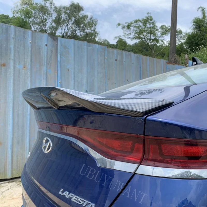 

Fit For Hyundai LAFESTA 2018-2019 ABS / Carbon Fiber Exterior Rear Spoiler Tail Trunk Boot Wing Decoration Car Styling
