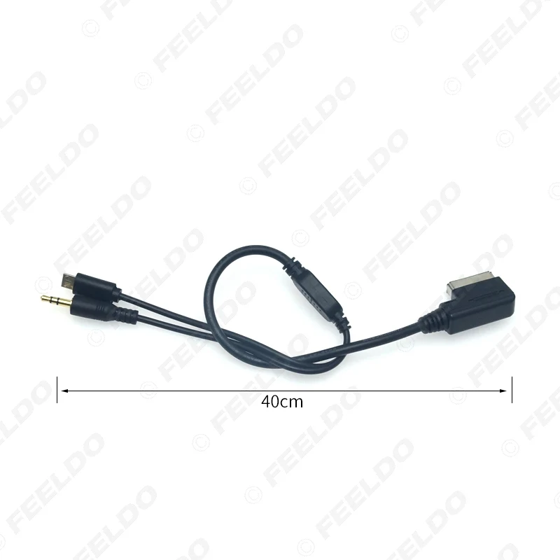 Автомобильный аудиокабель FEELDO AMI/MDI с разъемом 3 5 мм кабель AUX Micro USB для Mercedes Benz