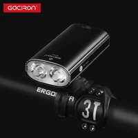 gaciron v20d 1700 lumen bike light bicycle headlight rear light 2 in 1 with mount holder waterproof rechargeable bike flashlight
