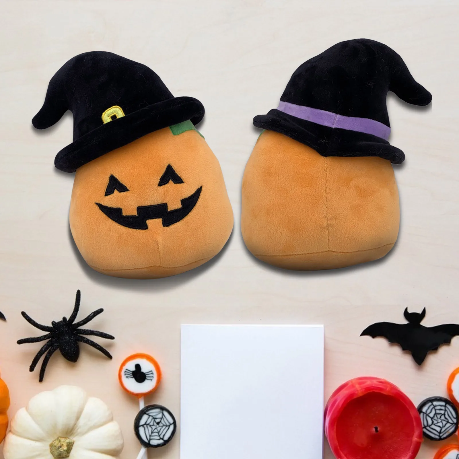 

2021 New Arrival Hot Sale Cartoon Cute Smile Pumpkin Animal Ball Doll Halloween Plush Toy Pillow Halloween Gift For Kids Girls