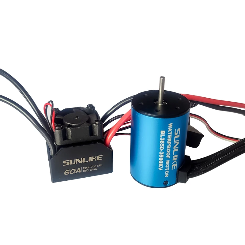 Бесщеточный контроллер скорости SUNLIKE SL3650 3500kv 3900kv 4300kv 60A бесщеточный