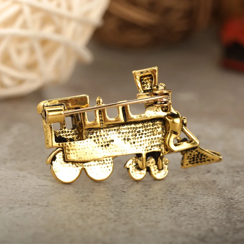Funmor Ретро паровой поезд сплав Броши Эмаль Булавка для женщин мужчин рутинные