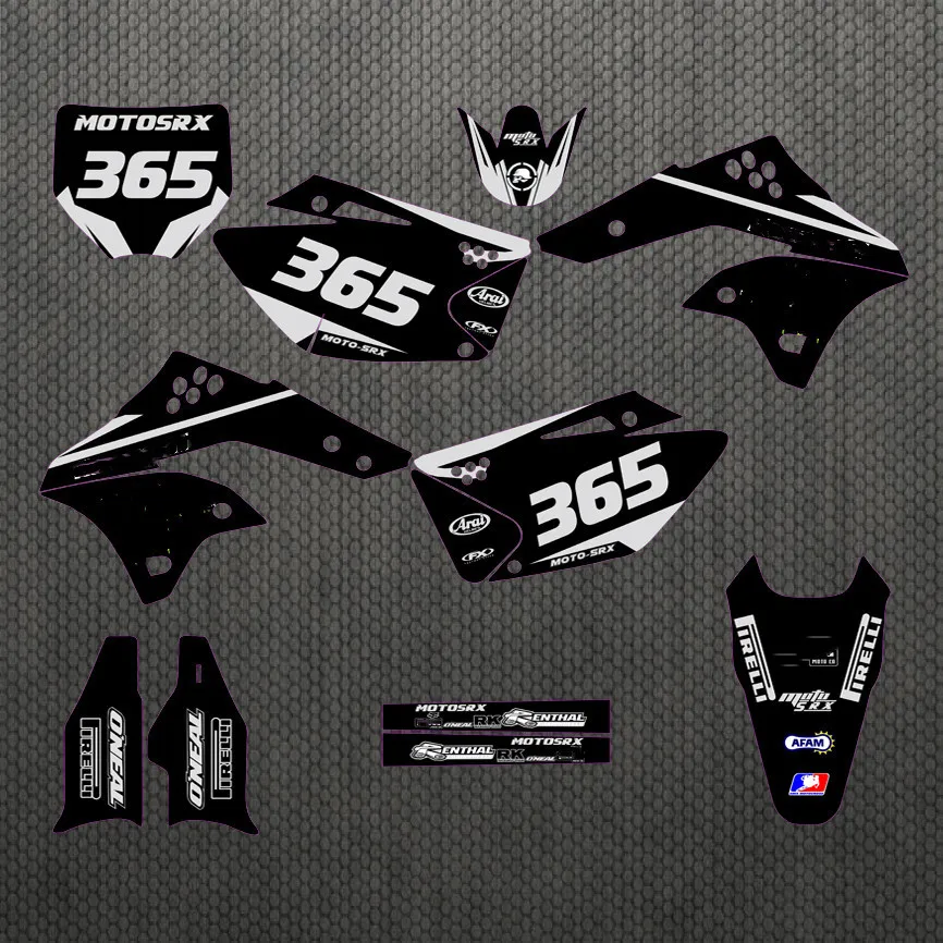 Наклейки для мотокросса KXF 250 3M наклейки графические наборы Kawasaki KX250F KXF250 2006 2007