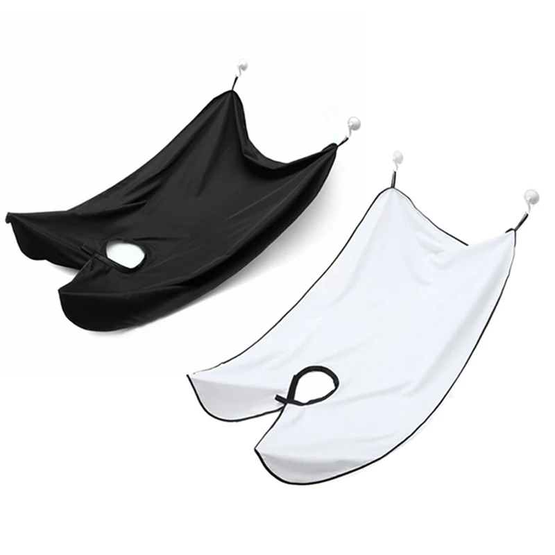 

130cmx82cm Man Bathroom Apron Cape Black Beard Apron Hair Shave Apron For Man Waterproof Cloth Household Cleaning Protector