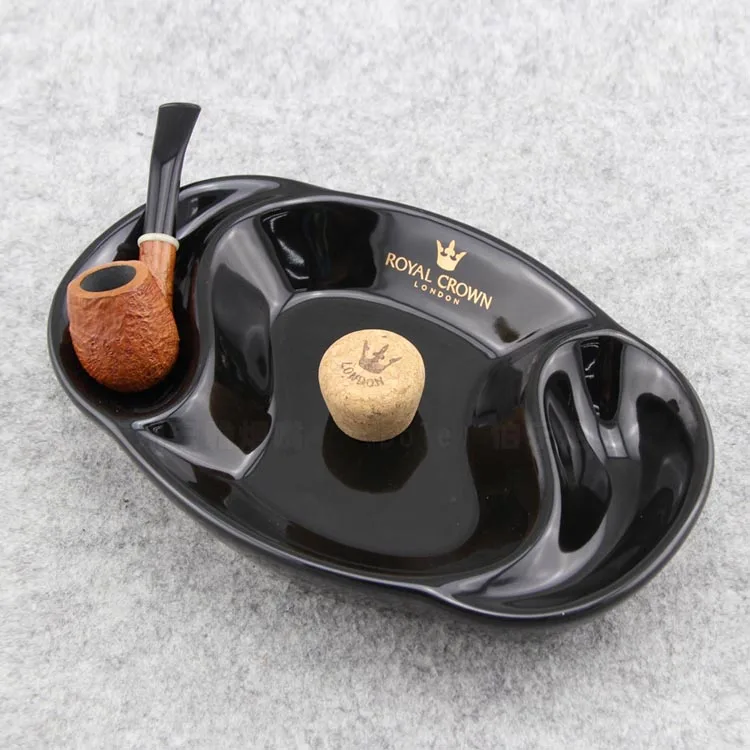 2 в 1 курительные приспособления керамическая пепельница для сигар с держателем и