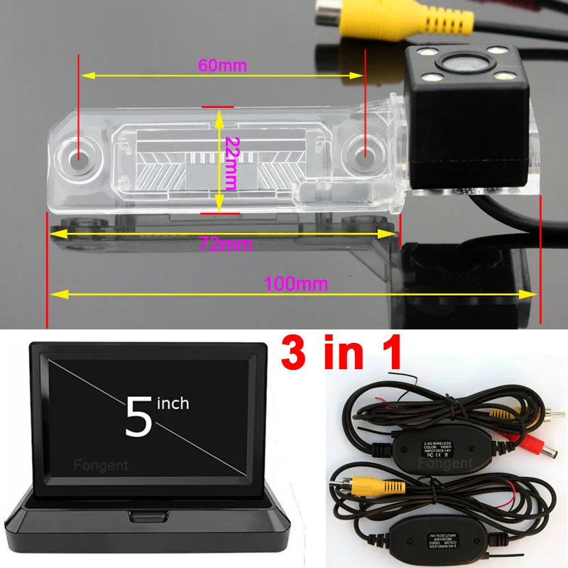 Транспортное средство Беспроводной монитор для автомобильной камеры VW Skoda Superb