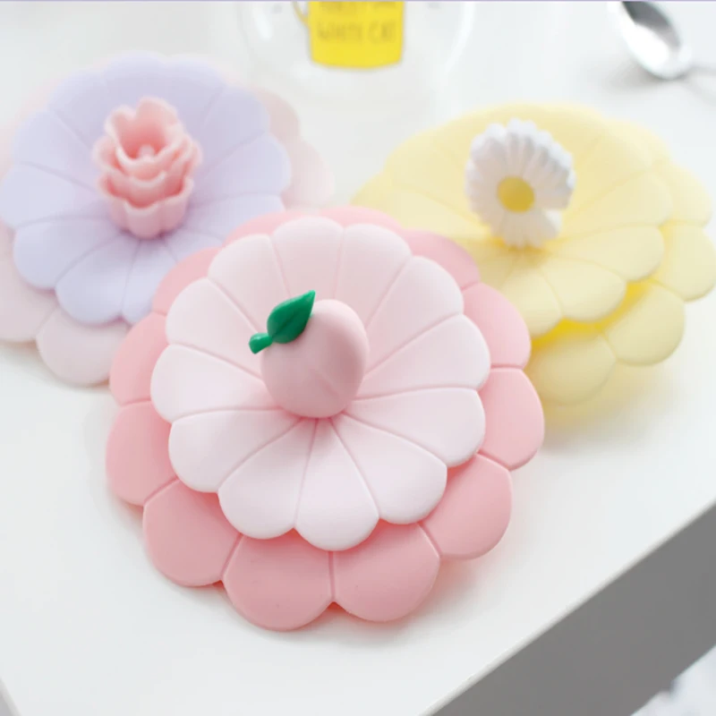

Silicone Covers Water Bottle Can Keep Cold And Thermal Mug With Lid Cartoon Cute And Dustproof Seal Cup 3D Stereo For Tea